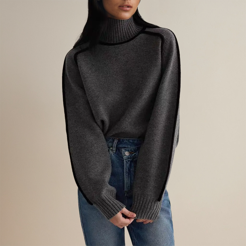 FASHION DAM | Rullekrave sweater